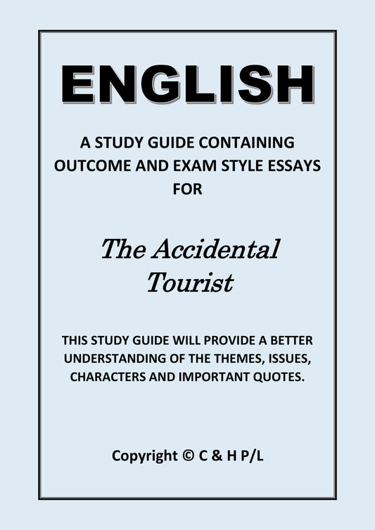 THE ACCIDENTAL TOURIST (SSRC)
