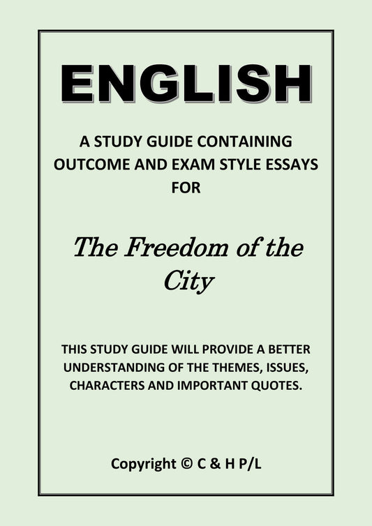 THE FREEDOM OF THE CITY (SSRC)