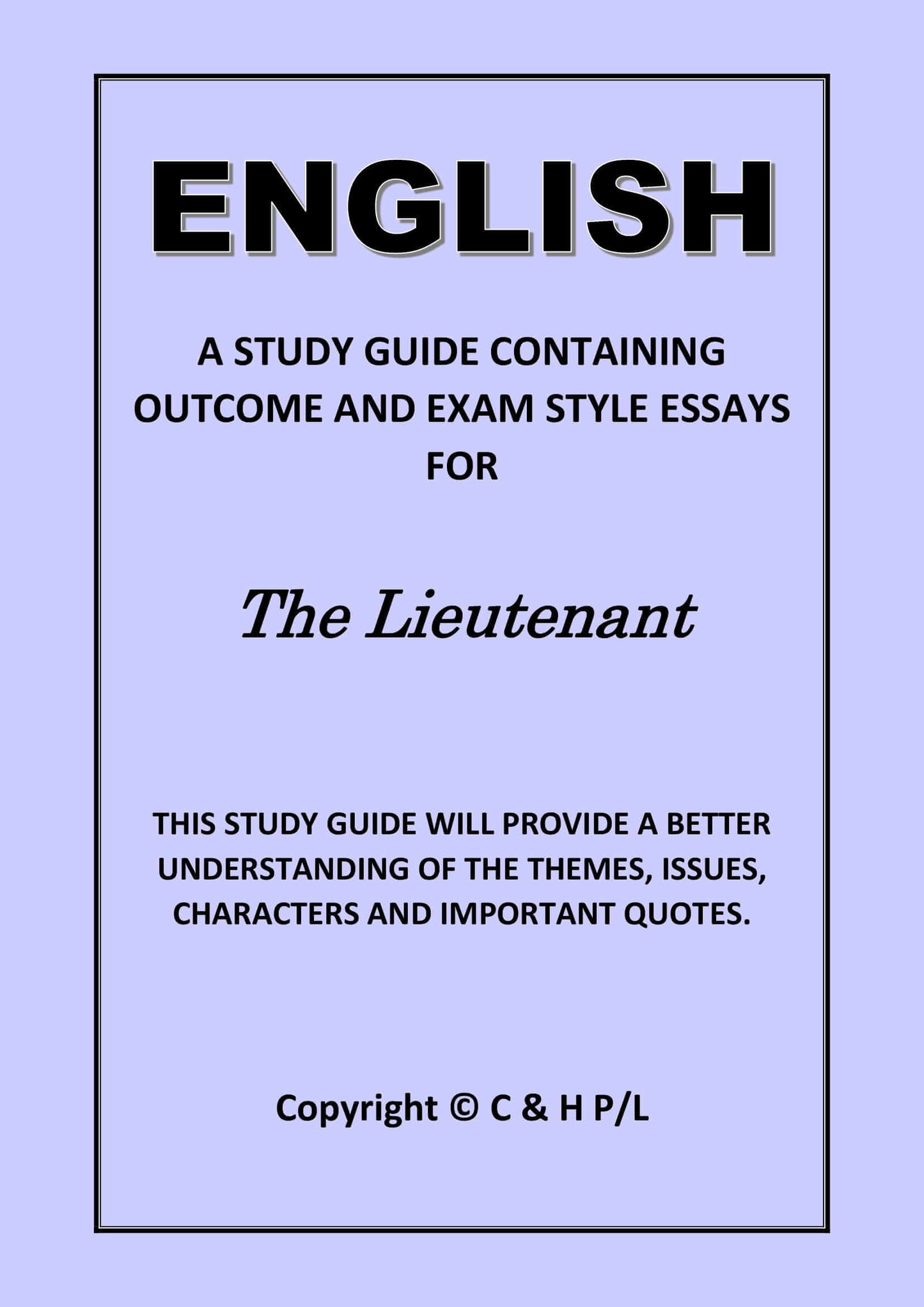 THE LIEUTENANT (SSRC)