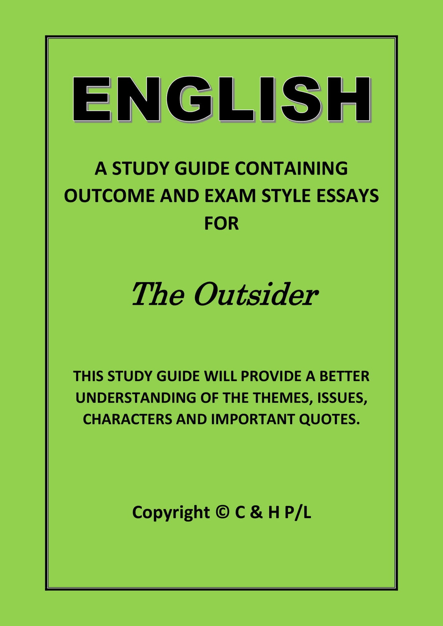 THE OUTSIDER (SSRC)