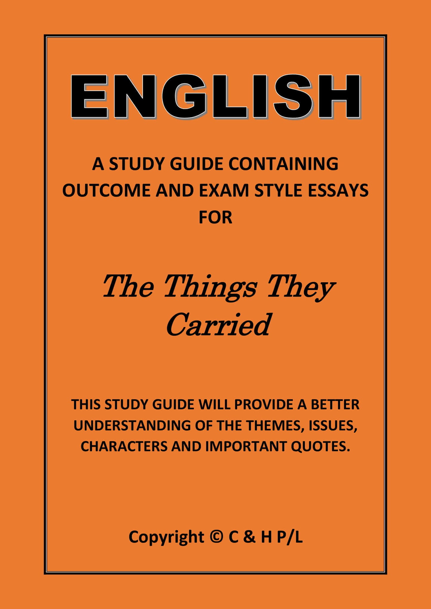 THE THINGS THEY CARRIED (SSRC)