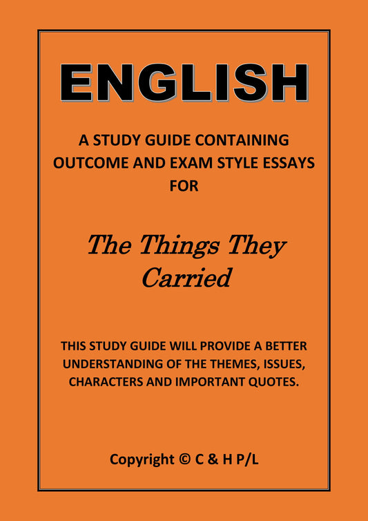 THE THINGS THEY CARRIED (SSRC)