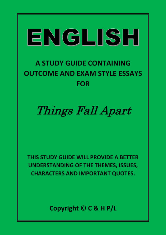 THINGS FALL APART (SSRC)