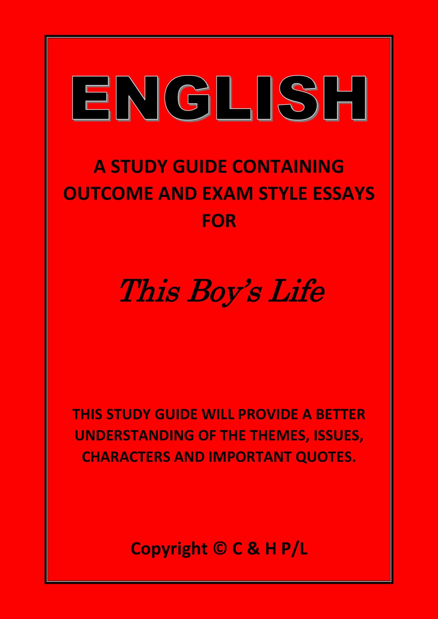 THIS BOY'S LIFE (SSRC)