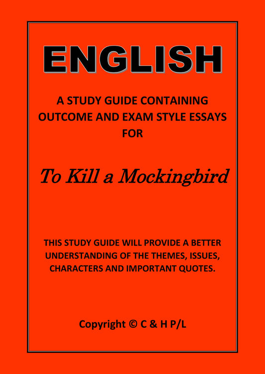 TO KILL A MOCKINGBIRD (SSRC)