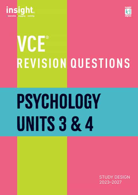 VCE Revision Questions – Psychology Units 3 & 4