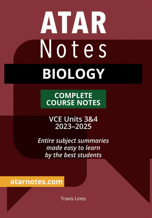 Atar Notes VCE Biology Units 3&4 Complete Course Notes