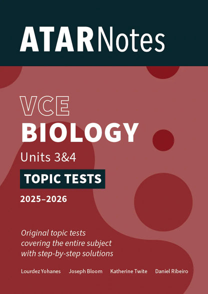 ATAR Notes VCE Biology Units 3&4 Topic Test