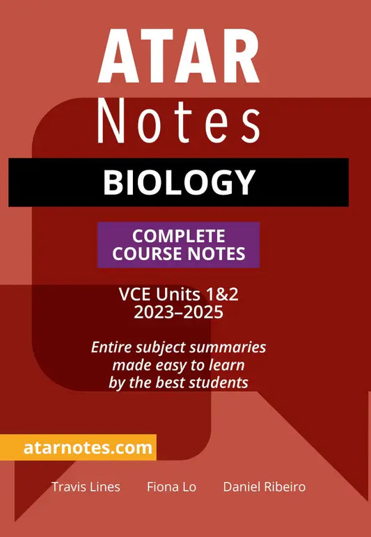 ATAR Notes VCE Biology Units1&2 Course Notes