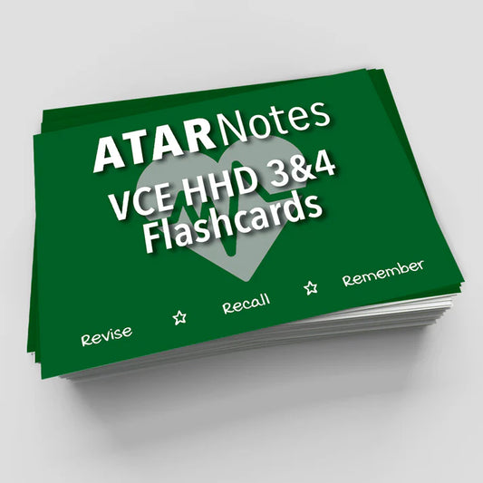 ATAR Notes Flashcards: VCE Health and Human Development (HHD) Units 3&4 (2025-2027)