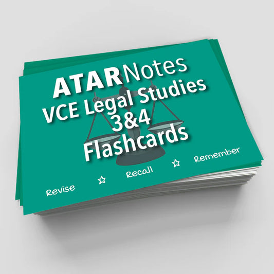 ATAR Notes Flashcards: VCE Legal Studies 3&4