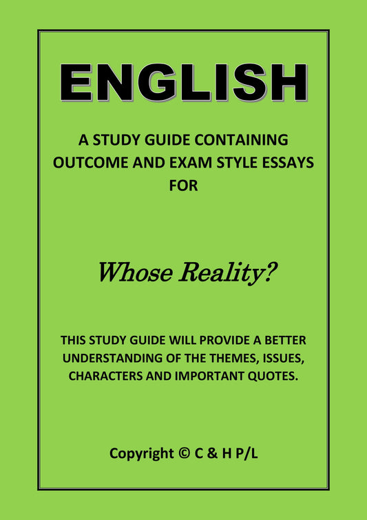 WHOSE REALITY (SSRC)