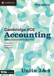 Cambridge VCE Accounting Units 3&4 Fifth Edition (print and digital)