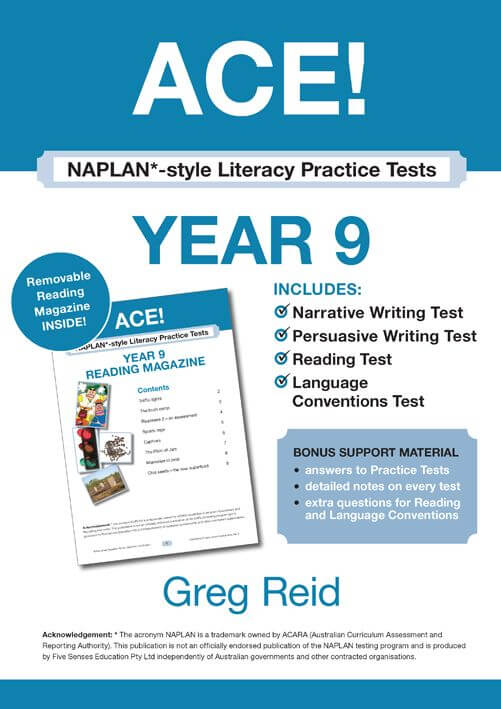 ACE! Naplan - Literacy Practice Test Year 9