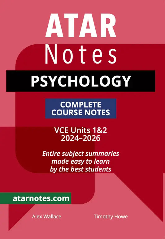ATAR Notes VCE Psychology 1&2 Notes