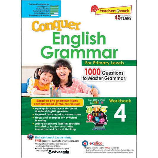 Conquer English Grammar workbook 4