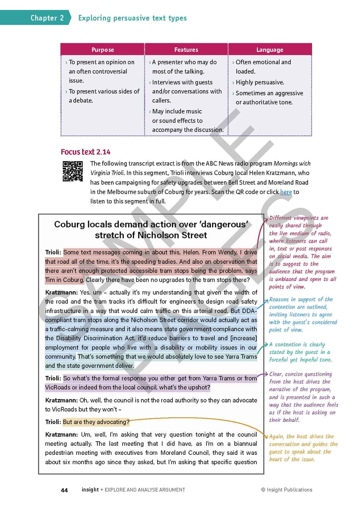Explore and Analyse Argument