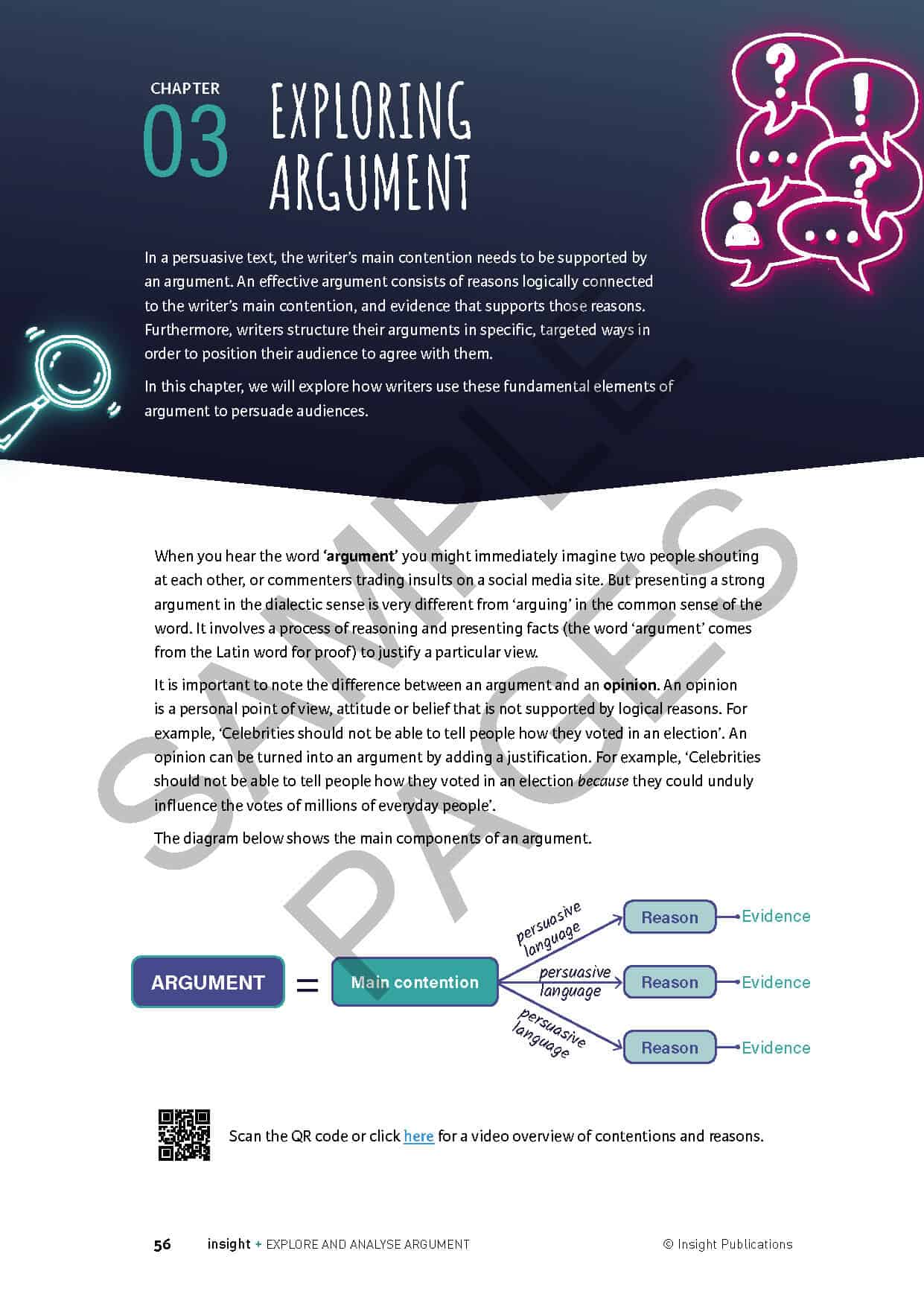 Explore and Analyse Argument