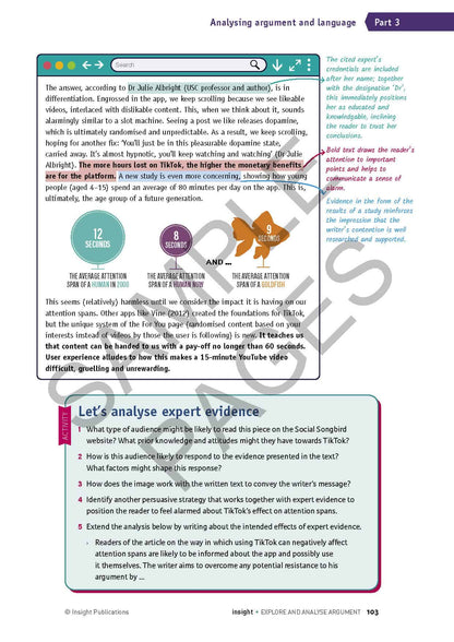 Explore and Analyse Argument