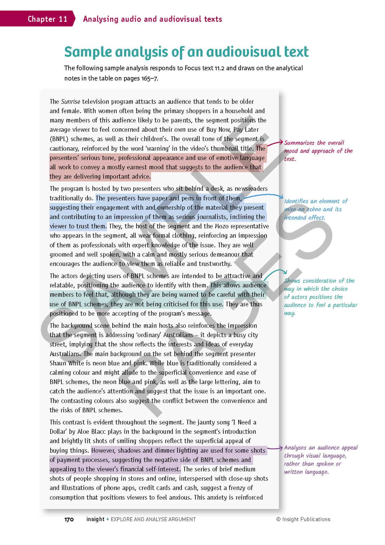 Explore and Analyse Argument