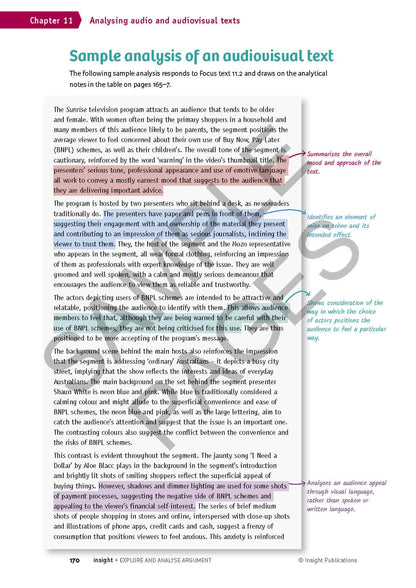 Explore and Analyse Argument