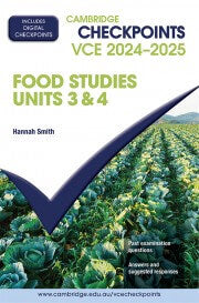 Cambridge Checkpoints Food Studies Units 3&4 print&digital (2024~2025)