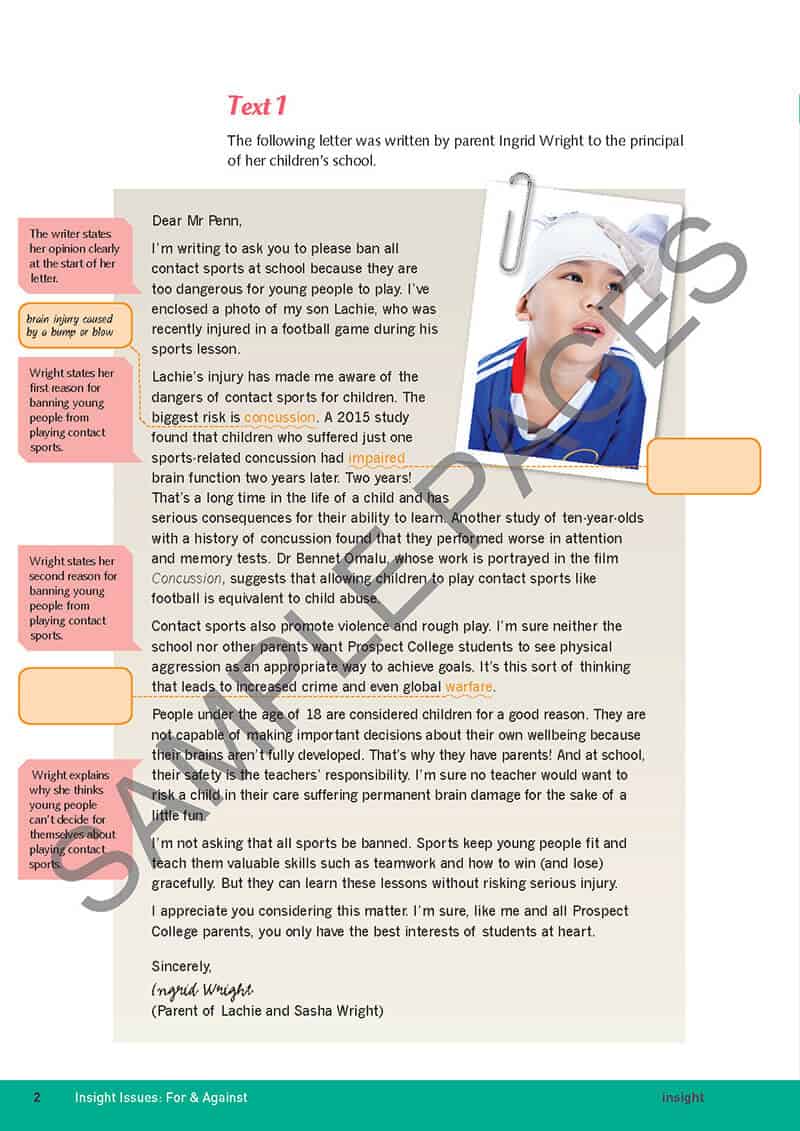 Insight For & Against (Y9-10) (Print & Digital)