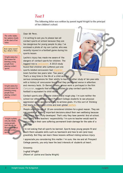 Insight For & Against (Y9-10) (Print & Digital)
