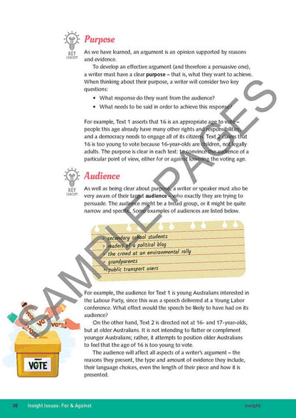 Insight For & Against (Y9-10) (Print & Digital)