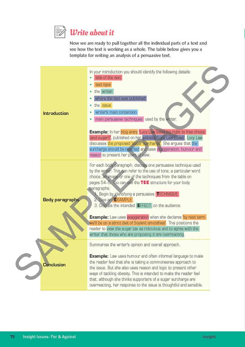 Insight For & Against (Y9-10) (Print & Digital)