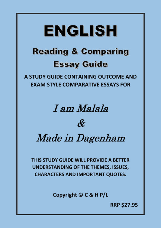 I AM MALALA AND MADE IN DAGENHAM (Comparisons-SSRC)