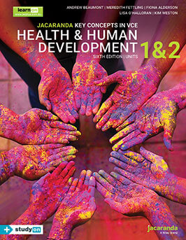 Jacaranda Key Concepts VCE Health Human Development Unit 1/2 6E LearnOn/Print + StudyOn