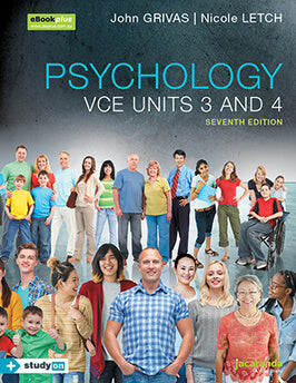 Jacaranda Psychology VCE Unit 3/4 7E eBookPlus/Print + StudyOn