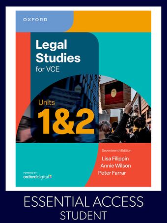 Legal Studies for VCE Units 1 & 2 Essential Access (Student) digital