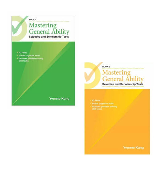 Mastering General Ability Book 1 + Book 2 Bundle set