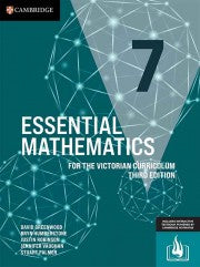 Essential Mathematics for the Victorian Curriculum 7 Third Edition (print and Interactive textbook)