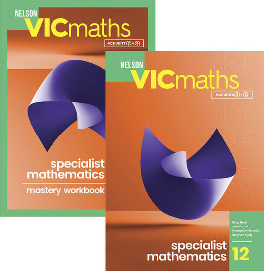 Nelson VicMaths 12 SPECIALIST SB WB Value Pack with Nelson MindTap 15 Months