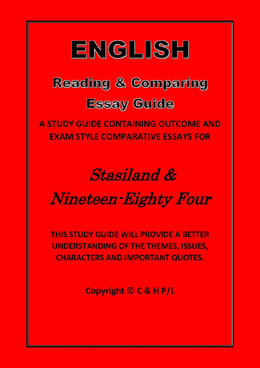 STASILAND AND NINETEEN EIGHTY-FOUR (Comparisions-SSRC)