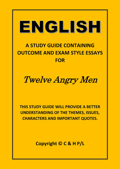 TWELVE ANGRY MEN (SSRC)