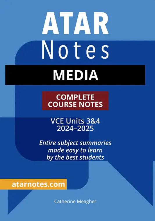 ATAR Notes Media units 3&4 2024