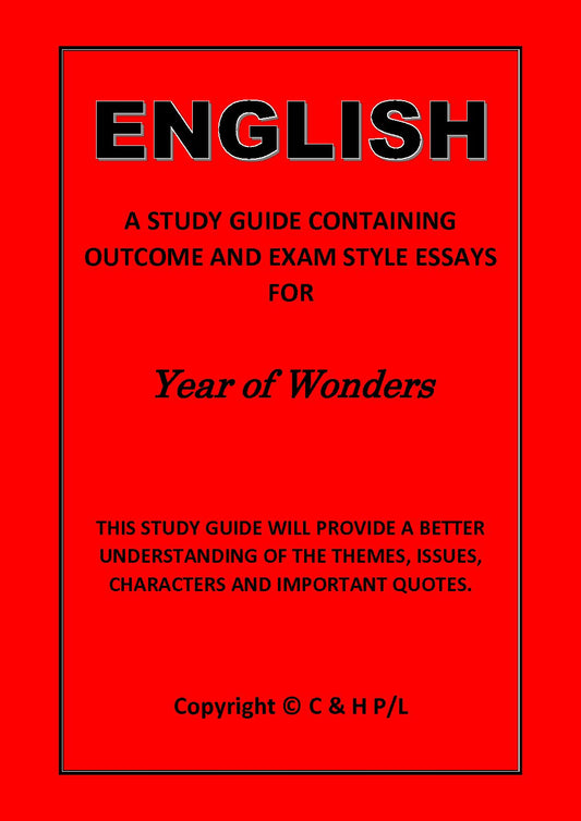 YEAR OF WONDERS (SSRC)