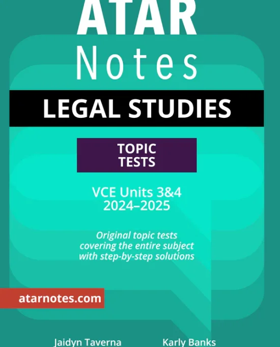 Atar Legal Studies units 3&4 topic test