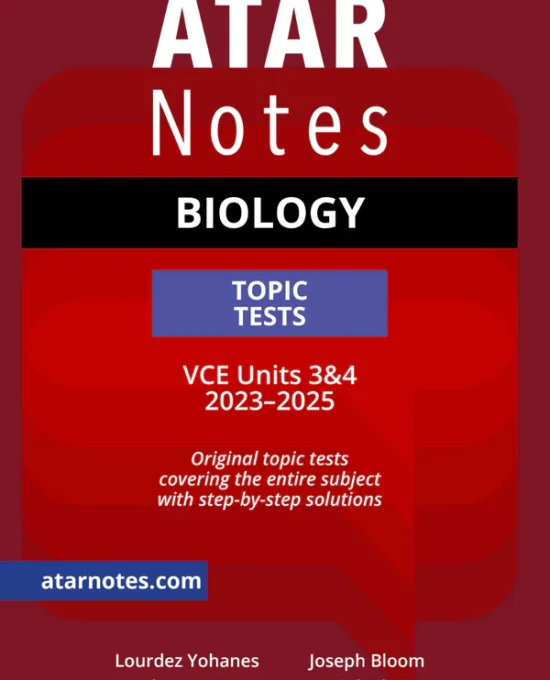Atar Notes VCE Biology Units 3&4 Topic Test