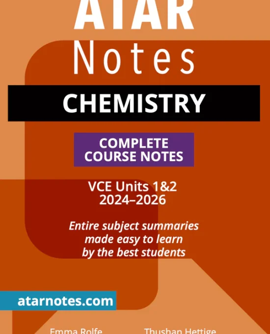 Atar Notes VCE Chemistry Units 1&2 Notes