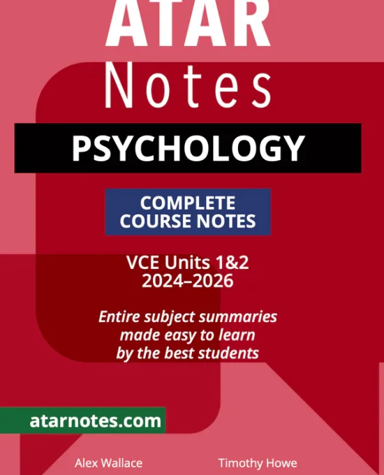 ATAR Notes VCE Psychology 1&2 Notes