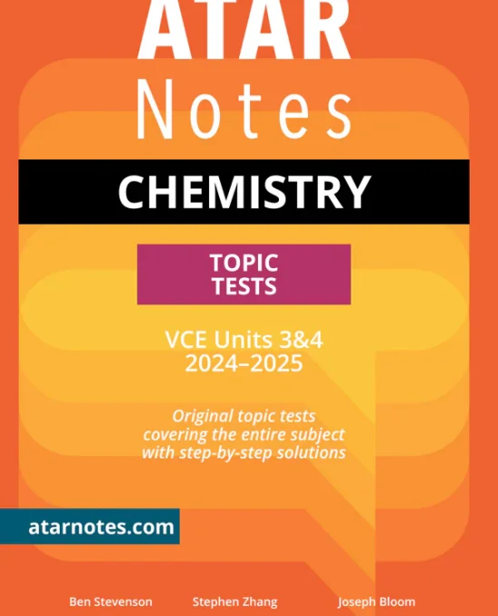 Chemistry Units 3&4 Topic Test