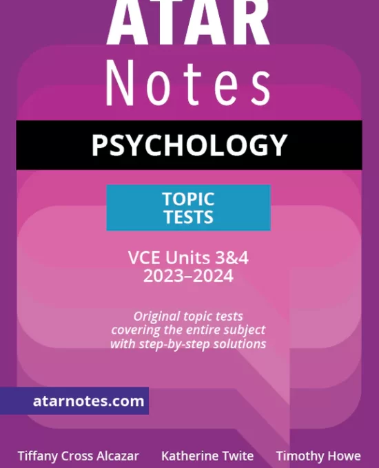 Psychology Units 3&4 Topic Test