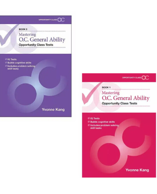Mastering O.C. General Ability Opportunity Class Tests Books